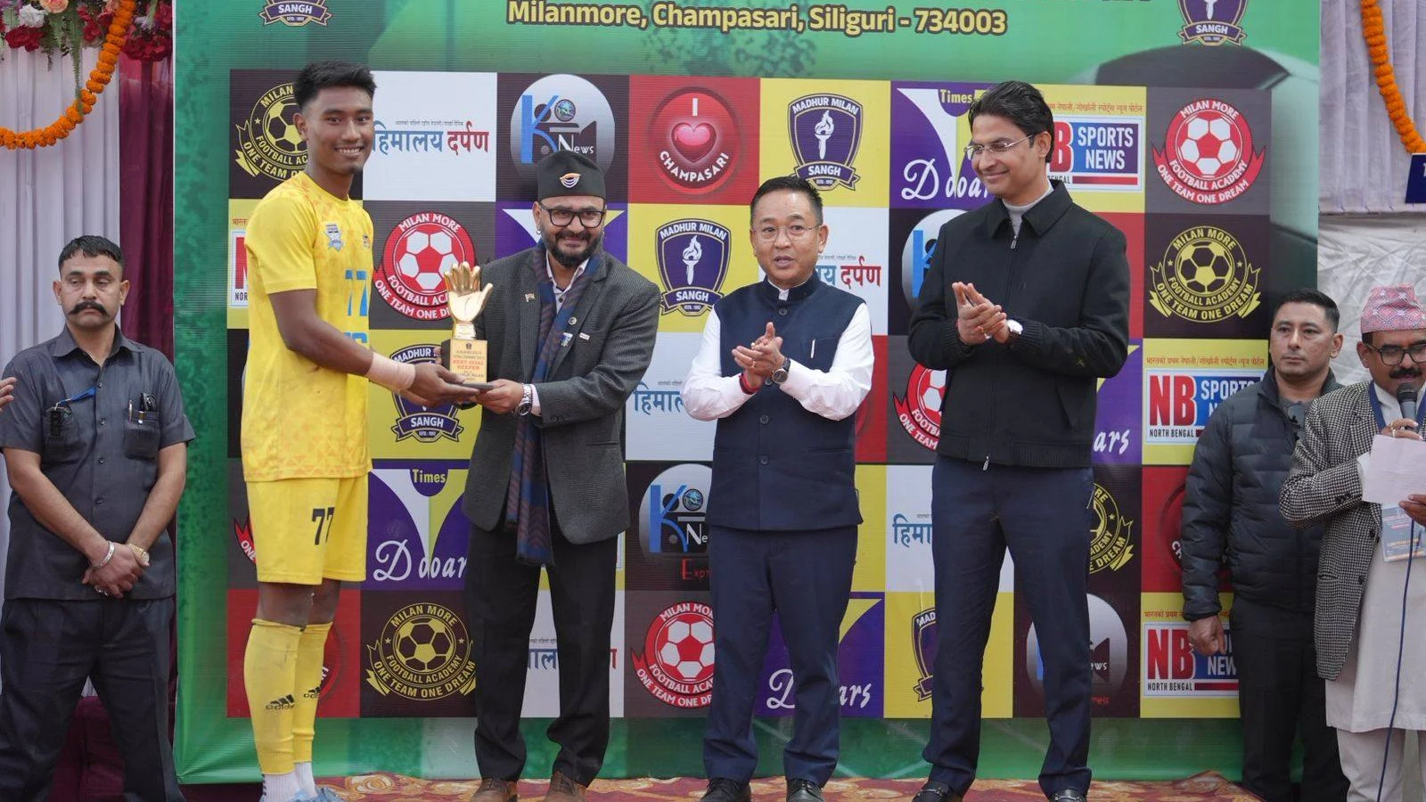 Sikkim CM Attends Thrilling Final of Milan More Gold Cup in Siliguri