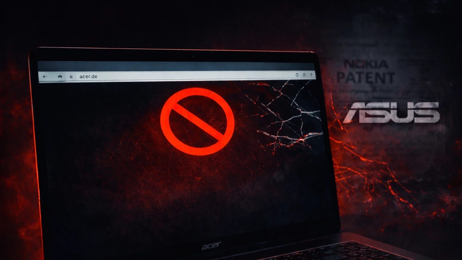 Acer and ASUS Germany Support Shutdown? Websites Go Offline After Nokia Patent Dispute