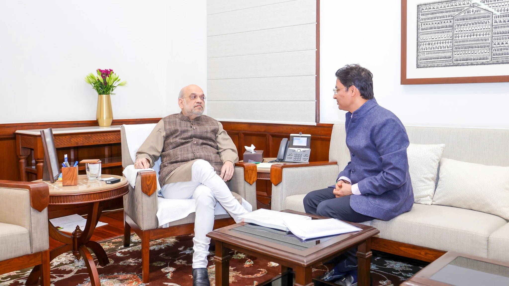 Darjeeling MP Raju Bista Meets Home Minister Amit Shah, Discusses Accelerated Development of Hills, Terai and Dooars