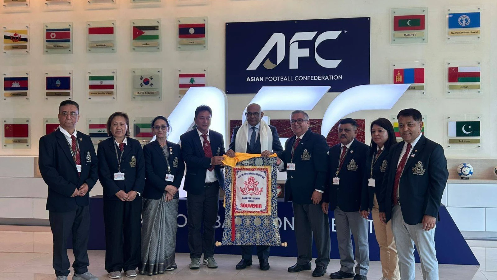 Sikkim FA President Meets AFC Chief to Put North East Football on Global Map