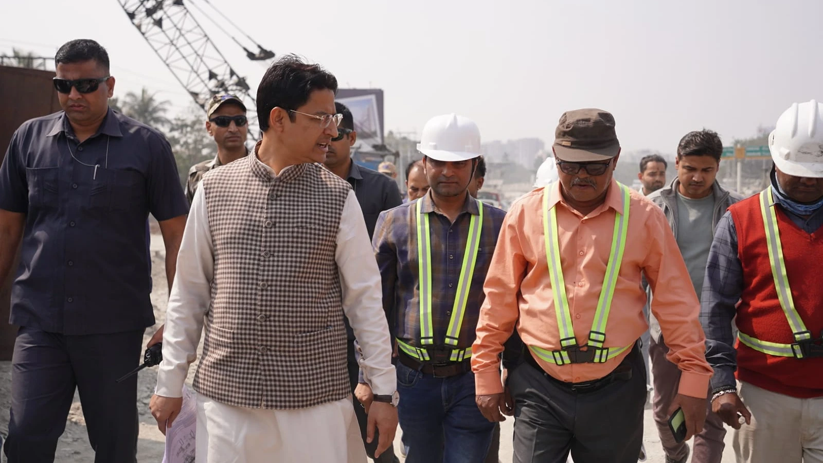 Darjeeling MP Raju Bista Inspects Key Infrastructure Projects at Darjeeling More
